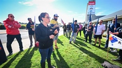 Workers walk off until further notice as cheese factory dispute escalates