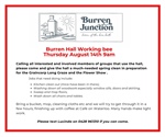 Burren Junction Working Bee at School of Arts Hall