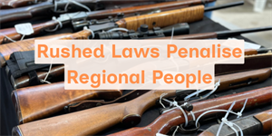Rushed Laws Penalise Regional People